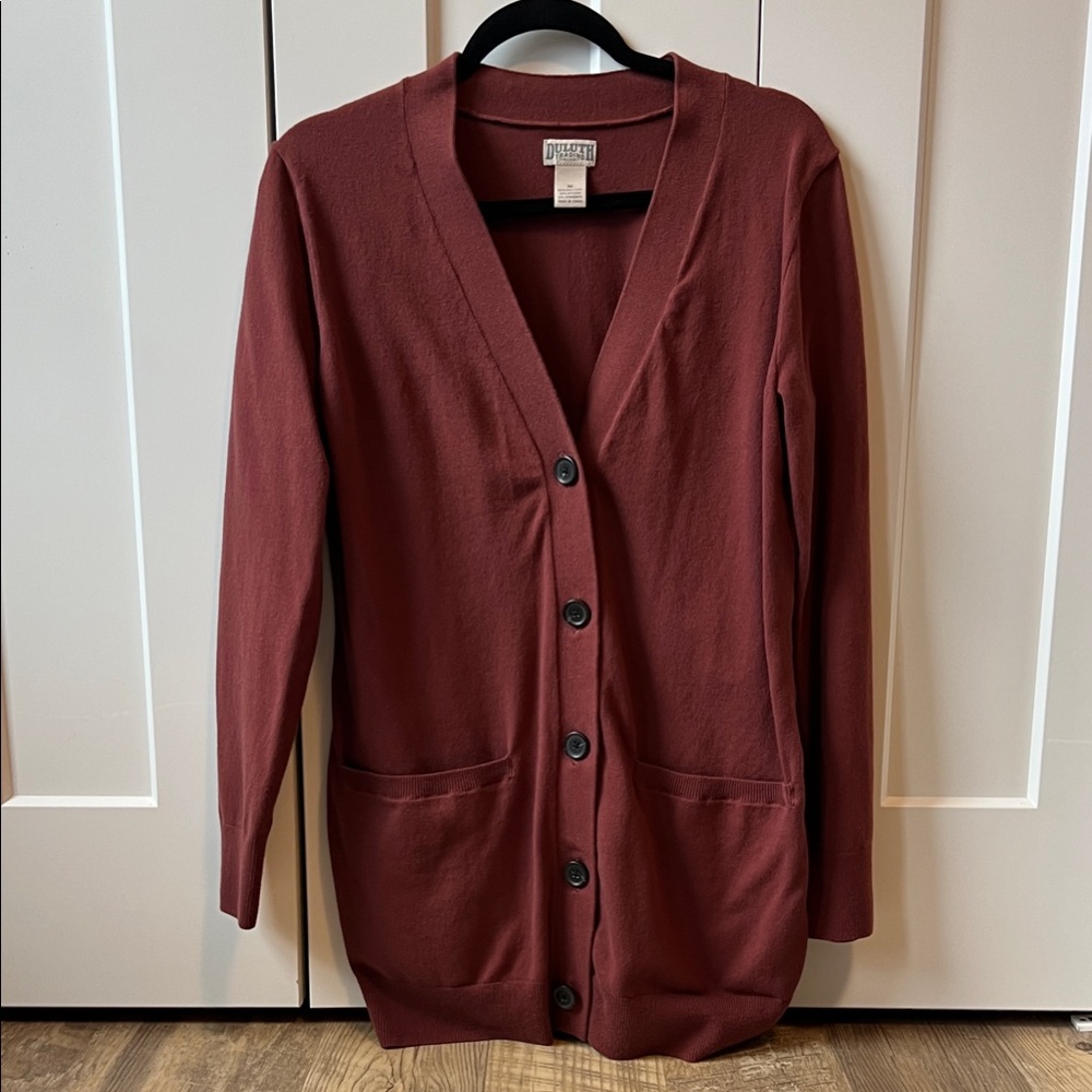 Duluth Trading Co Women's Terra Cotta Cardigan